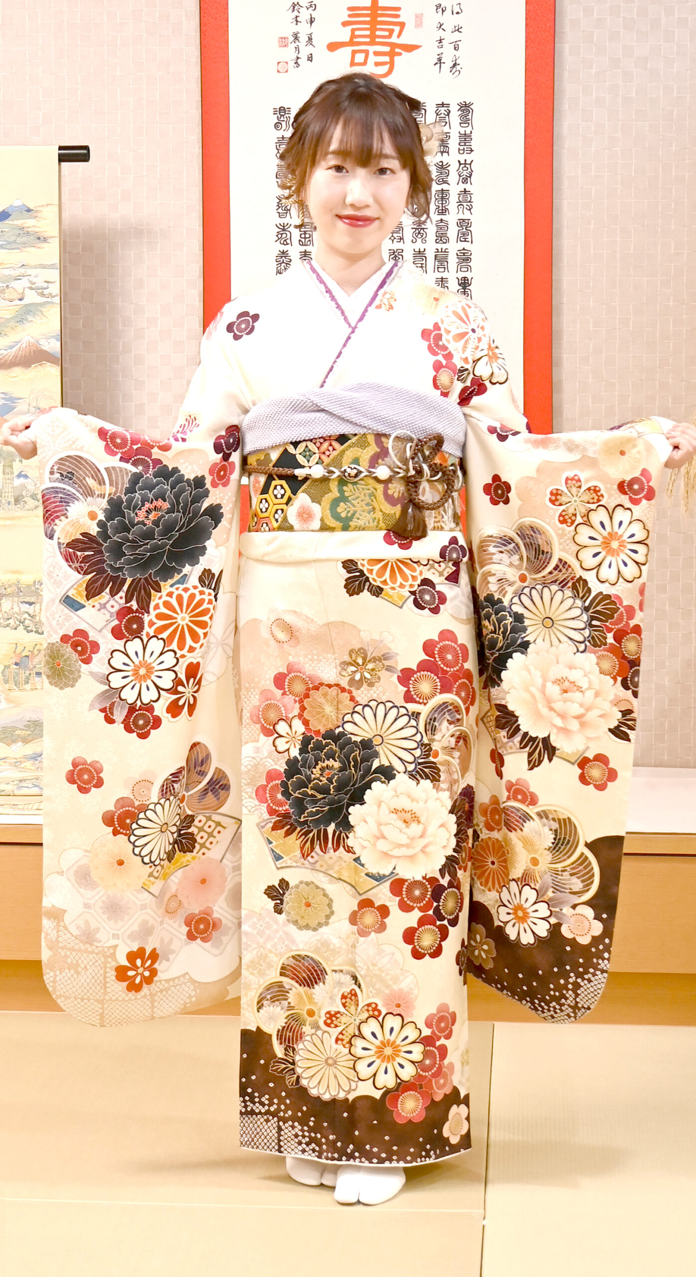 お客様の声2024_04|成人式の振袖・着物｜安城市の きもの和楽 かね宗｜着付・レンタル