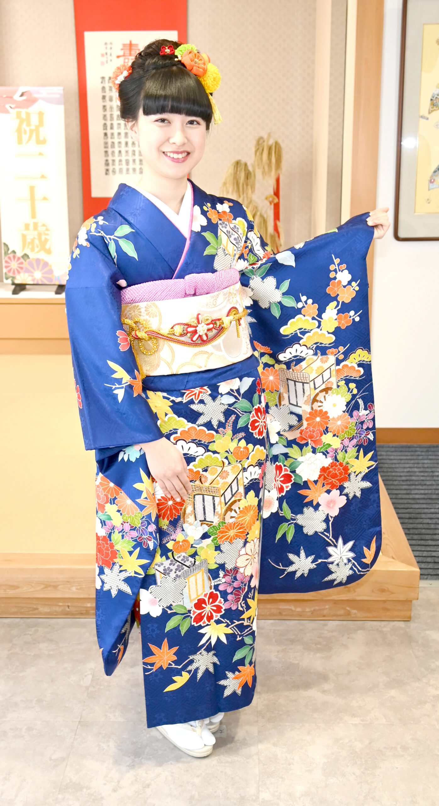 お客様の声2024_02|成人式の振袖・着物｜安城市の きもの和楽 かね宗｜着付・レンタル