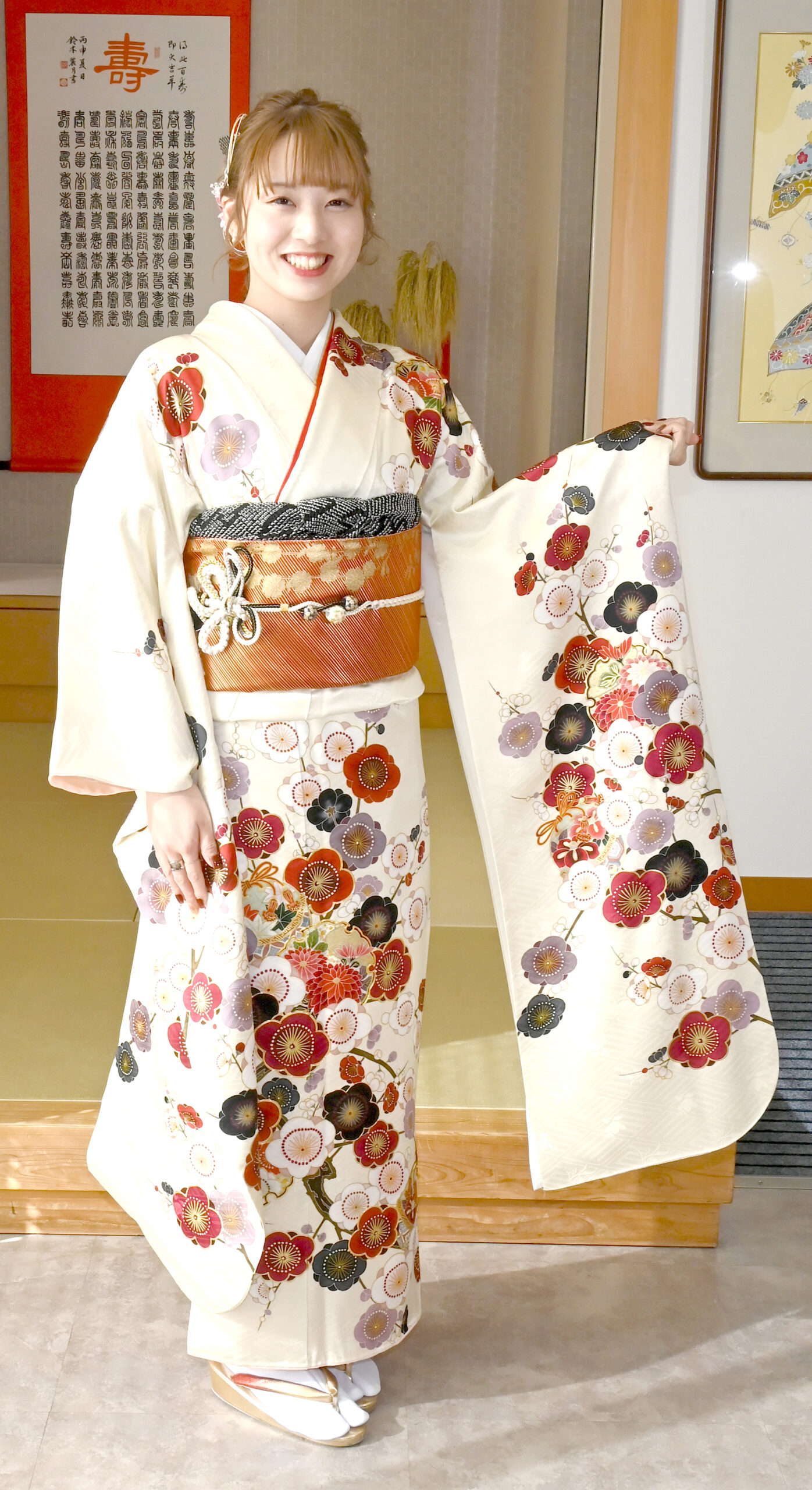 お客様の声2024_R04|成人式の振袖・着物｜安城市の きもの和楽 かね宗｜着付・レンタル