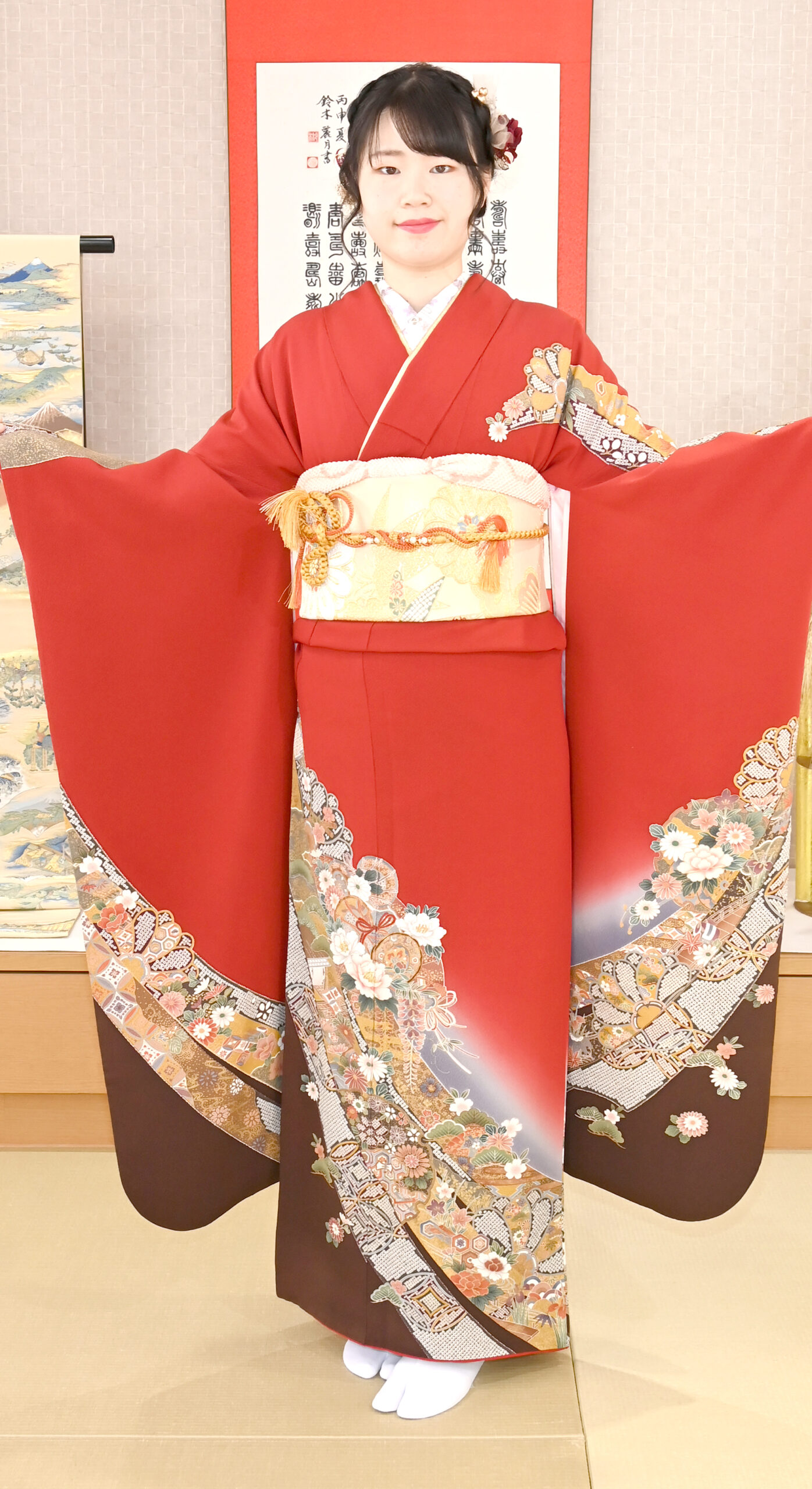 成人式の振袖・着物｜安城市の きもの和楽 かね宗｜着付・レンタル