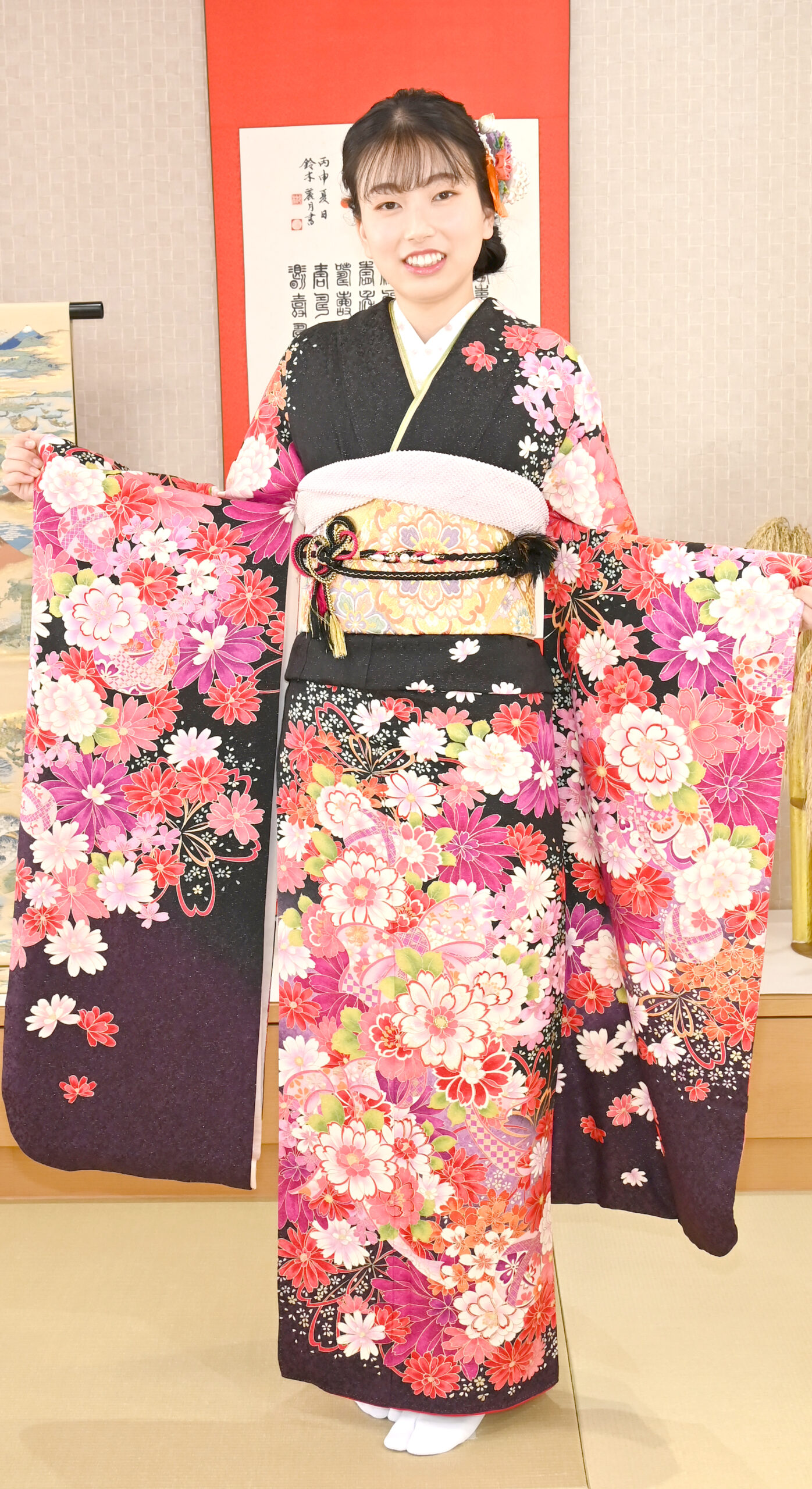 成人式の振袖・着物｜安城市の きもの和楽 かね宗｜着付・レンタル