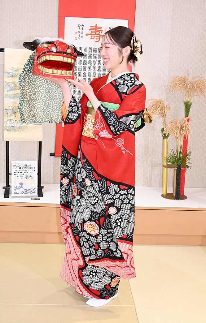 お客様の声2026_M2|成人式の振袖・着物｜安城市の きもの和楽 かね宗｜着付・レンタル
